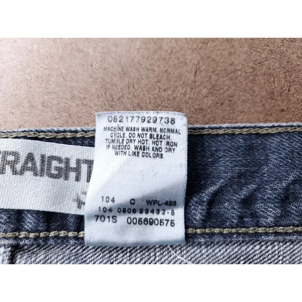 Levi's 569 Loose Straight Jeans Wide Leg 100% Cotton Men 36x30 Md Blue Vintage